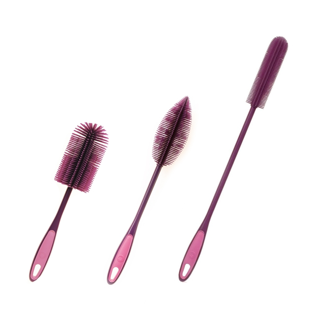 Kochblume - Set: Flaschbürste + Flaschenbürste Slim + Spülburste Rund