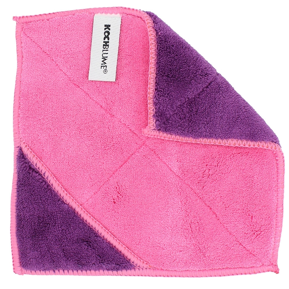 Kochblume - Microfiber cloth 18 x18 cm, pink/violet