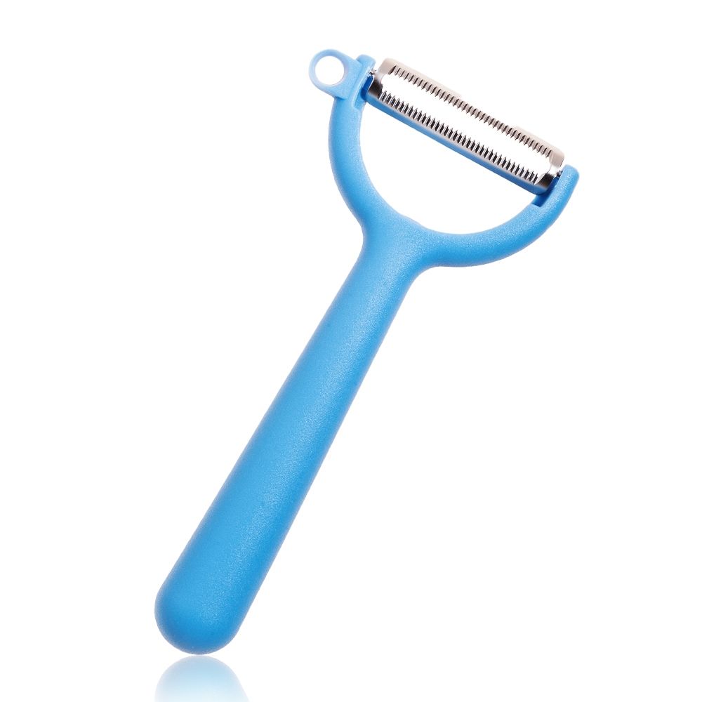 Kochblume - Y-peeler with smooth blade, blue