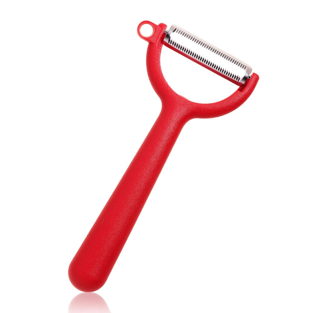 Kochblume - Y-peeler with smooth blade, red