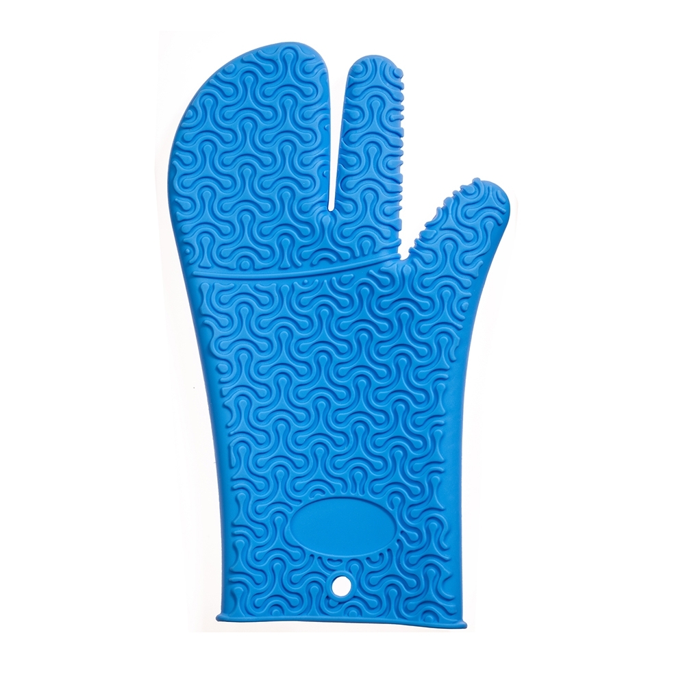 Kochblume - Silikon Handschuh, blau