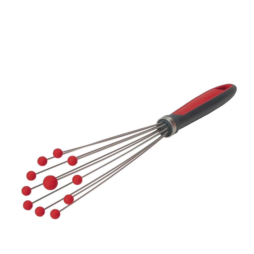 Kochblume - Kugel-Schneebesen - 33,5 cm, rot
