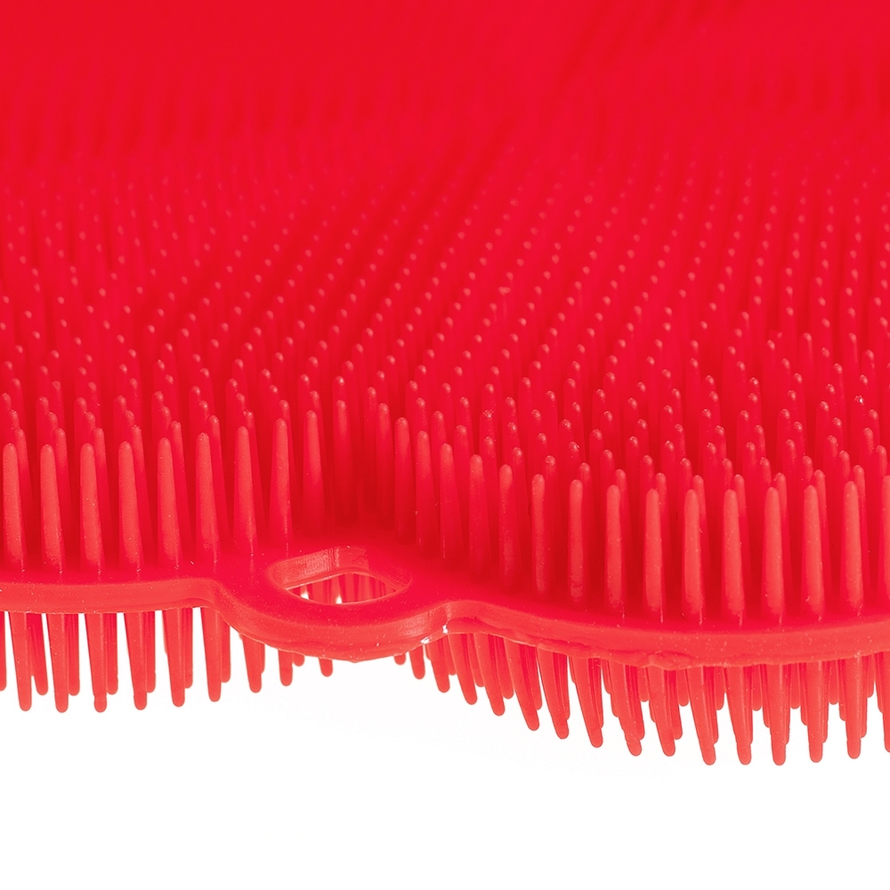 Kochblume - SWISCH sponge / lint brush silicone, red Kochblume - SWISCH sponge / lint brush silicone, red
