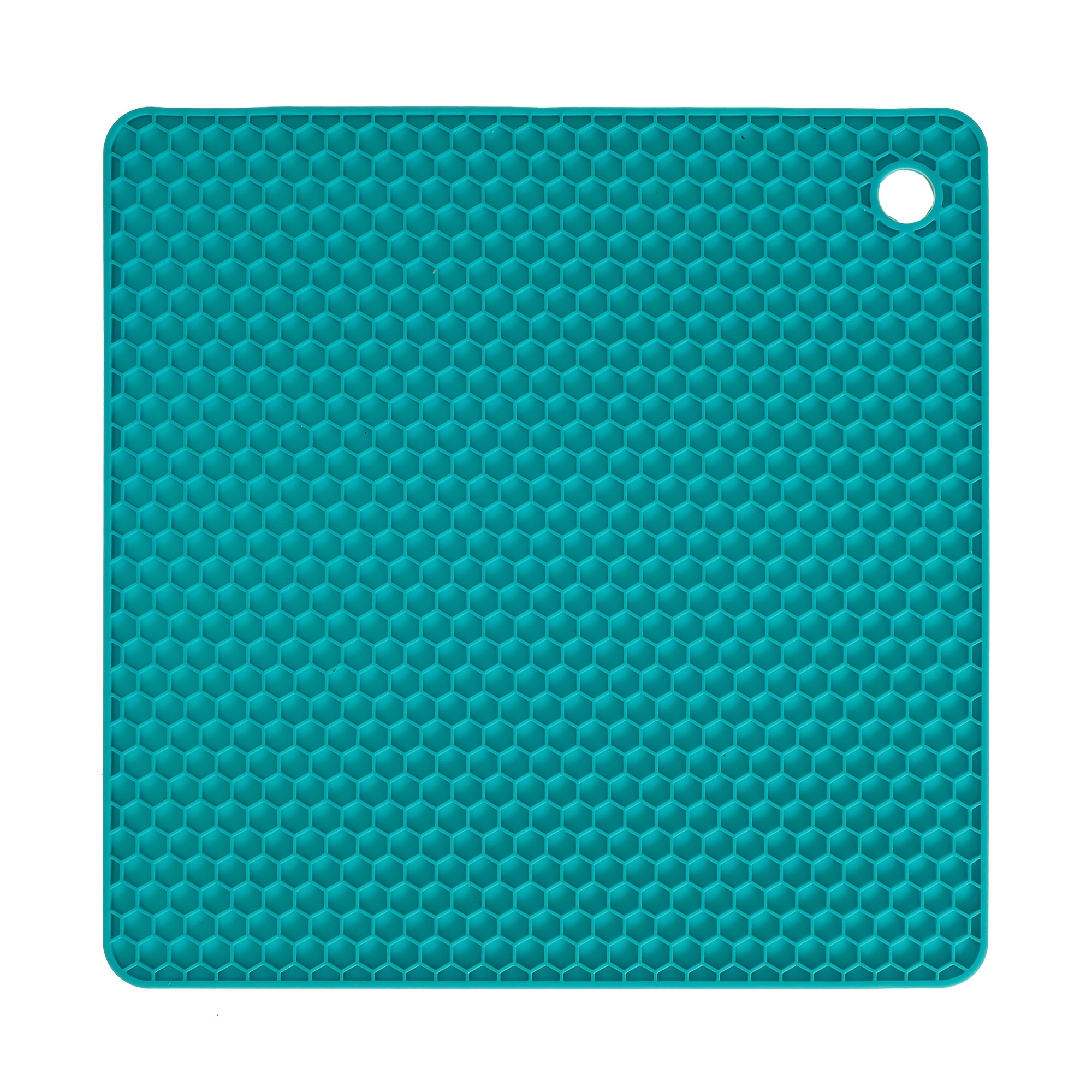 Kochblume - honeycomb - potholders / coasters, turquoise