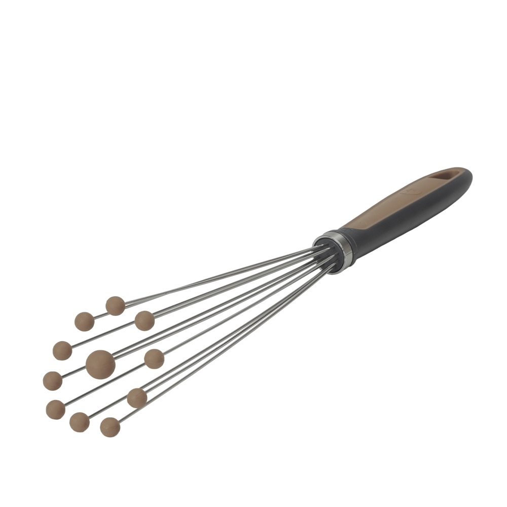 Kochblume - Kugel-Schneebesen - 33,5 cm, taupe