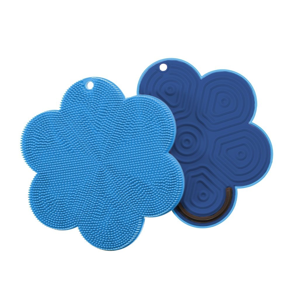 Kochblume - SCRUBBY Plus Blume, blau/hellblau