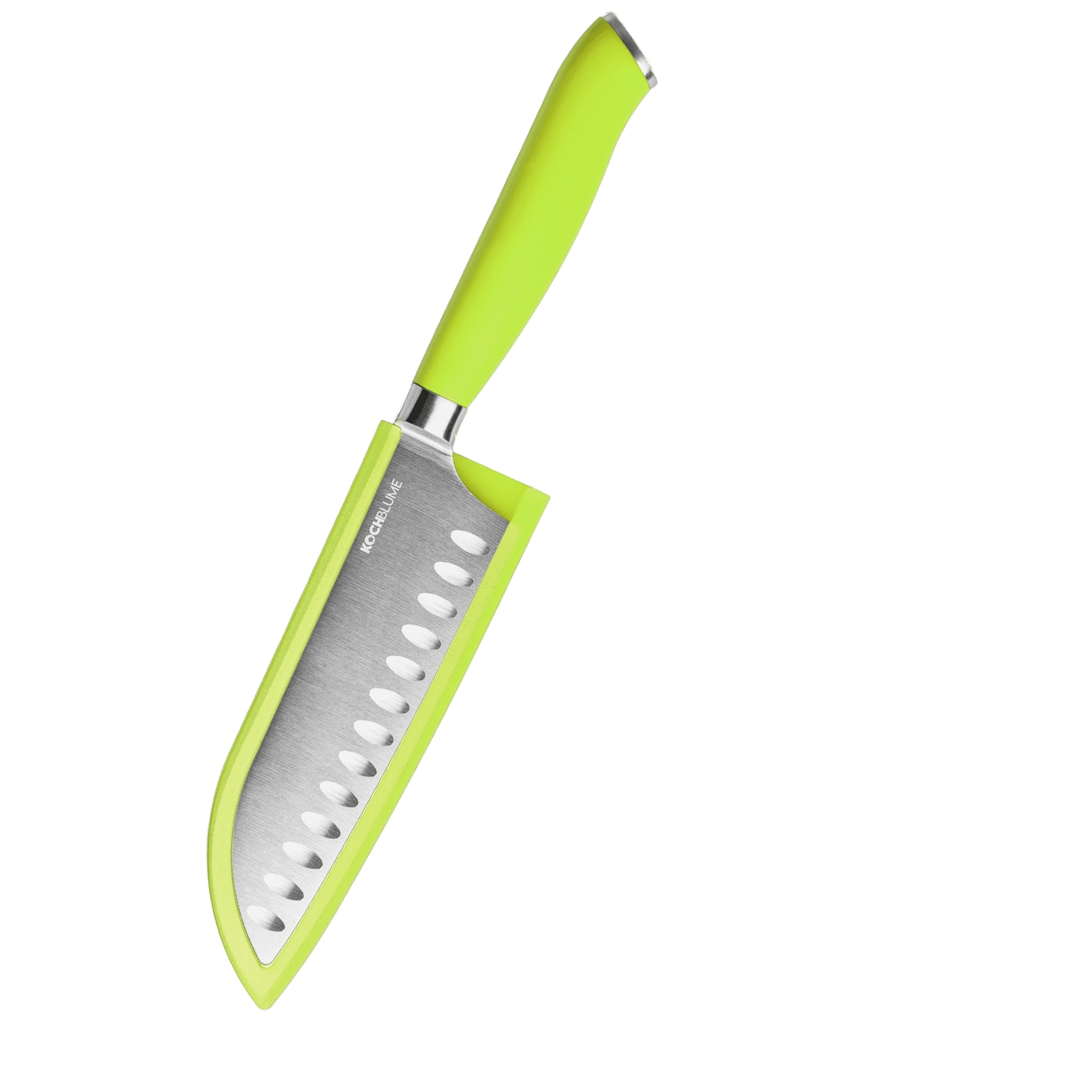 Kochblume - Santoku knife with smooth blade, lime