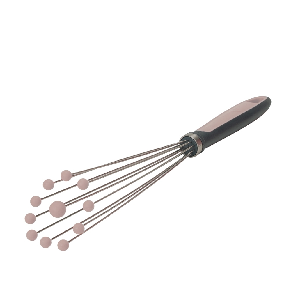 Kochblume - Kugel-Schneebesen - 33,5 cm, altrosa