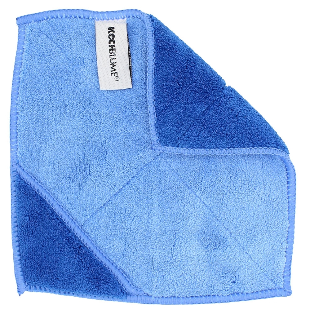 Kochblume - Microfiber cloth 18 x18 cm, light blue/dark blue