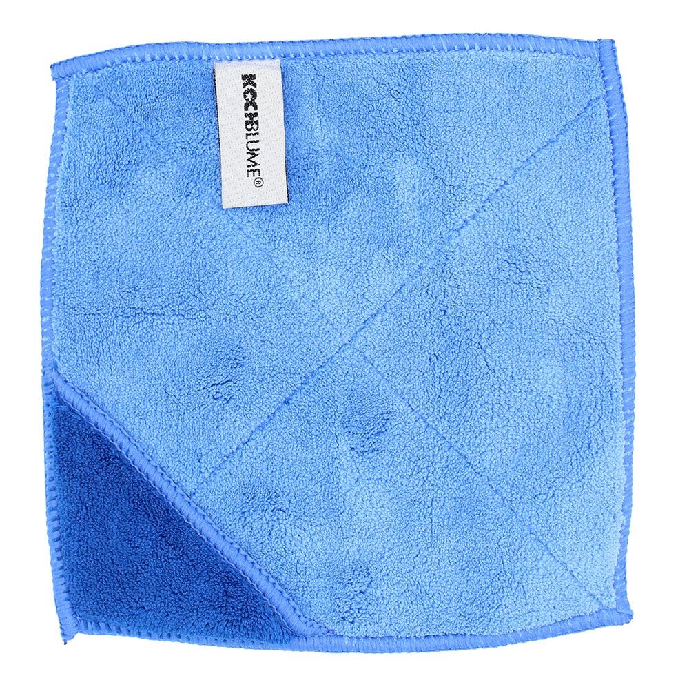 Kochblume - Microfiber cloth 18 x18 cm, light blue/dark blue