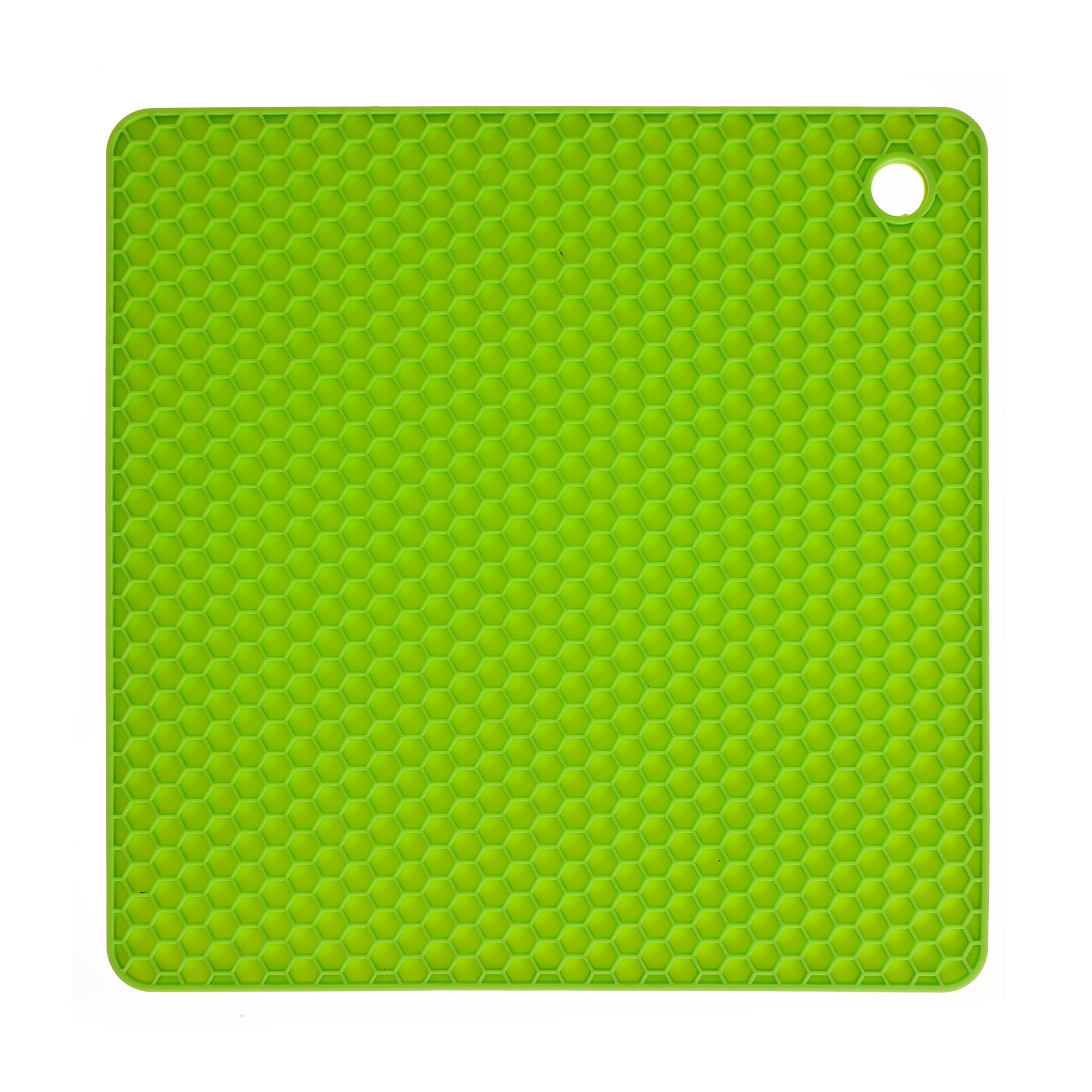 Kochblume - honeycomb - potholders / coasters, lime