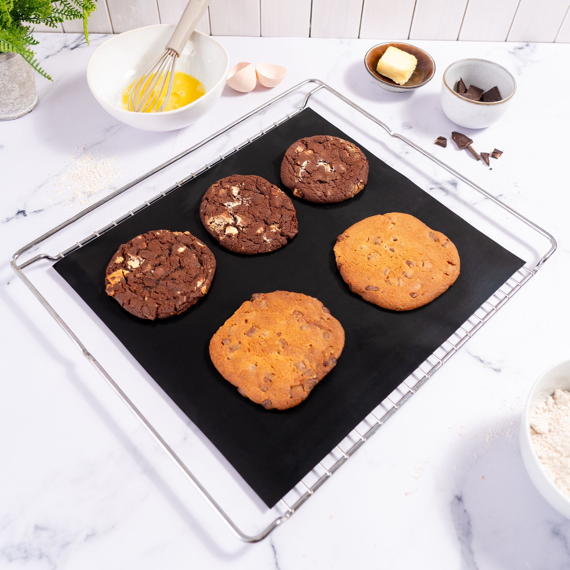 Kochblume - Permanent baking sheet Premium, set of 2, black