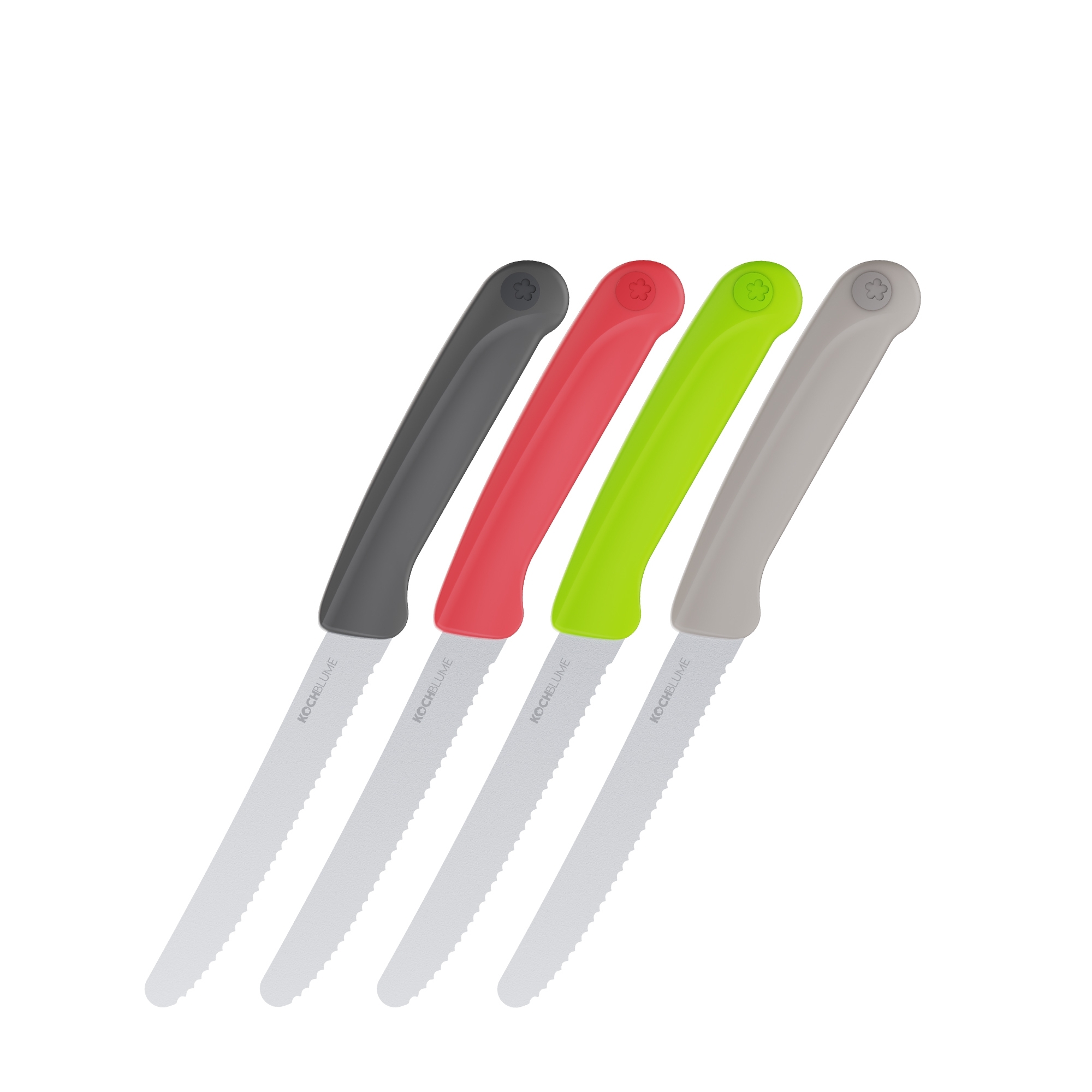 Kochblume - Frühstücksmesser 4-tlg., colormix