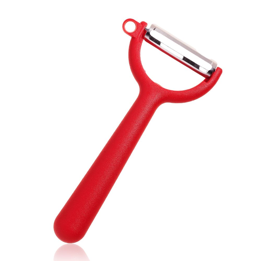 Kochblume - Y-peeler with smooth blade, red