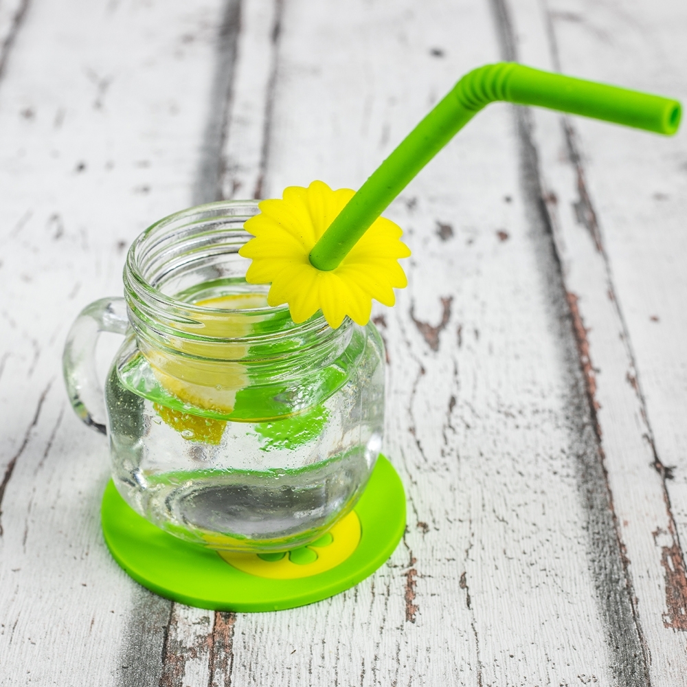 Kochblume - Multi Coaster 3 pcs. lime/yellow