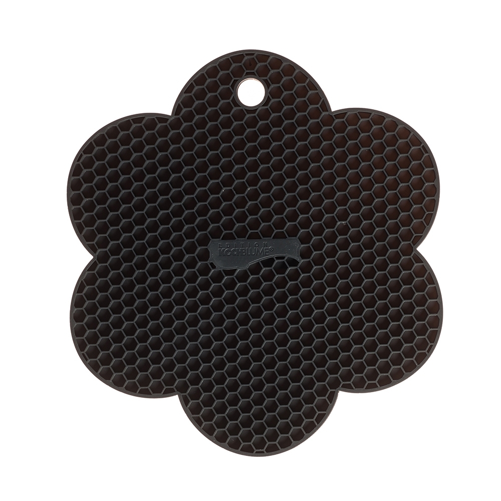 Kochblume - honeycomb - potholders/coasters flower, anthracite