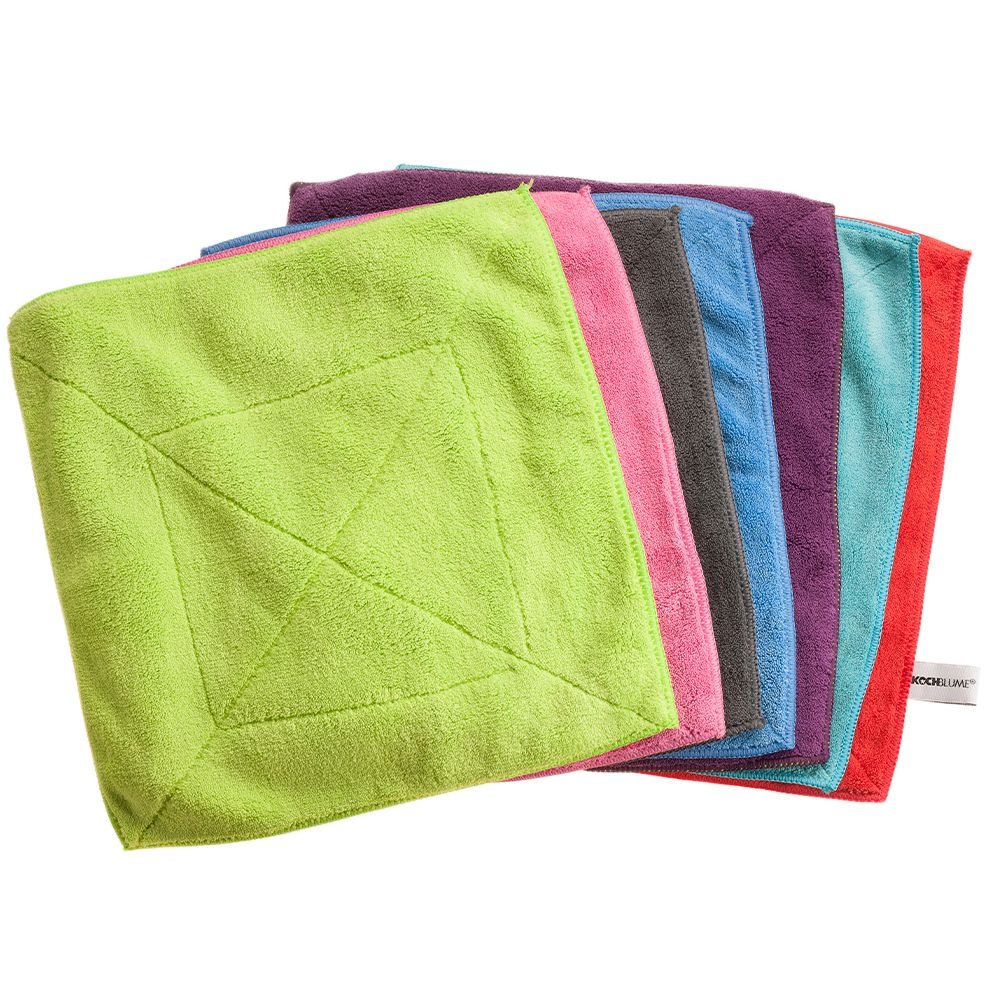 Kochblume - Microfiber cloth 30 x 30 cm, pink/violet