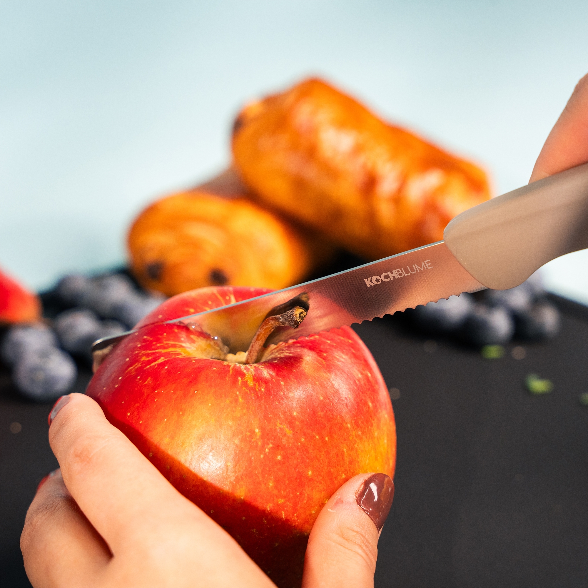 Kochblume - Frühstücksmesser 4-tlg., colormix