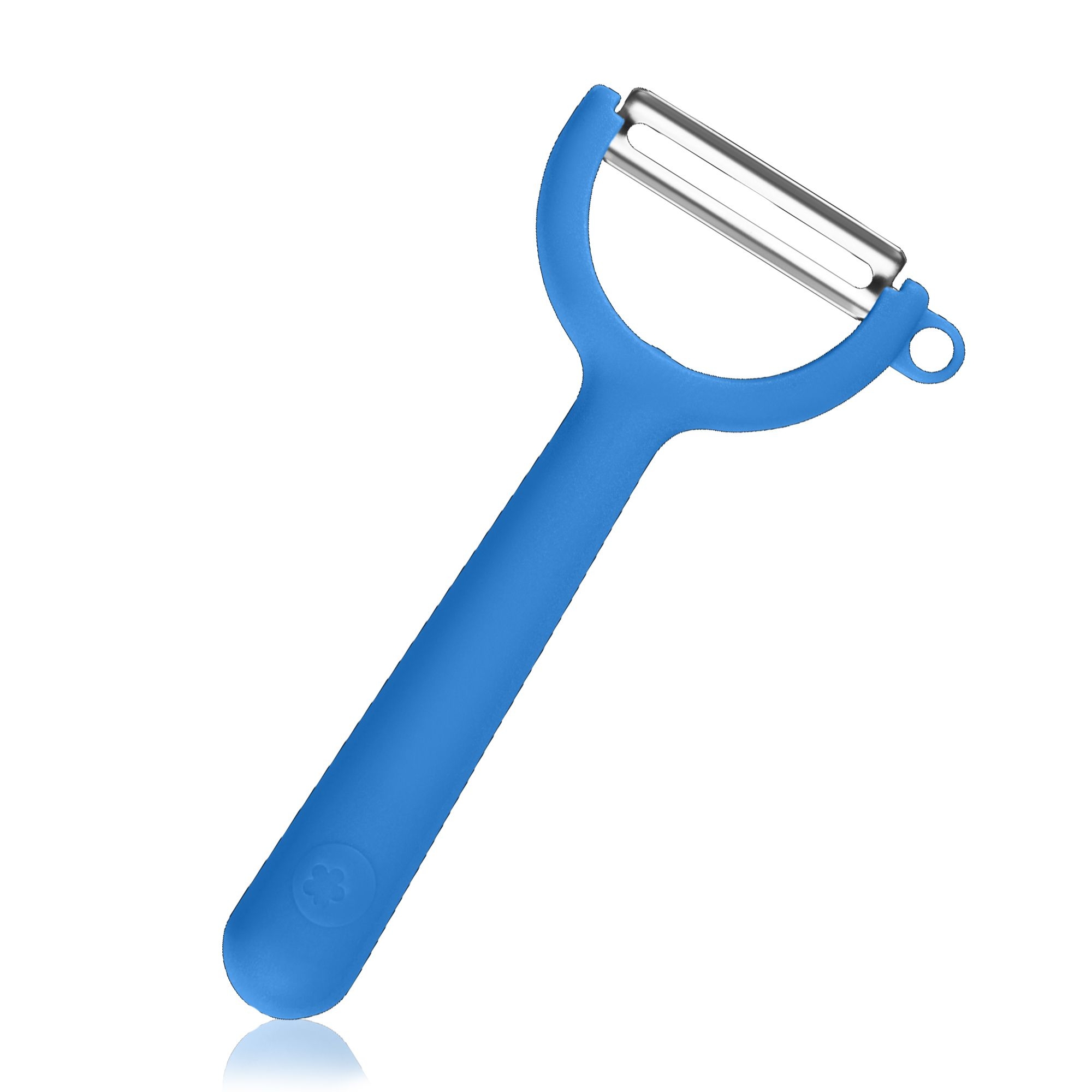 Kochblume - Y-peeler with smooth blade blue