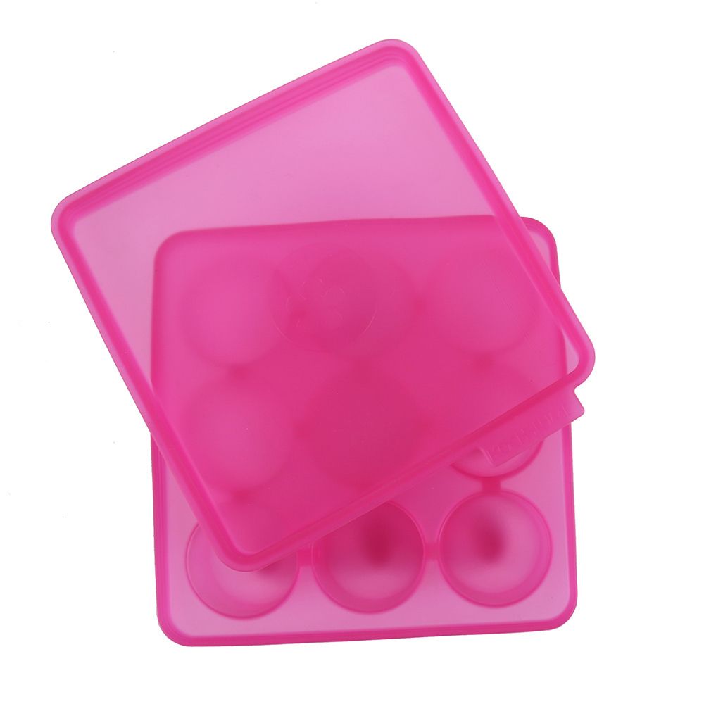 Kochblume - Eiswürfelformen Halbrund, pink