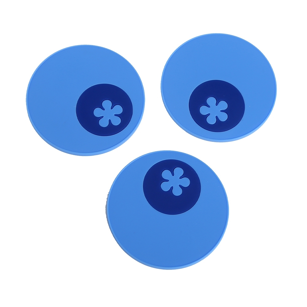 Kochblume - Multi Coaster 3 pcs. light blue/dark blue