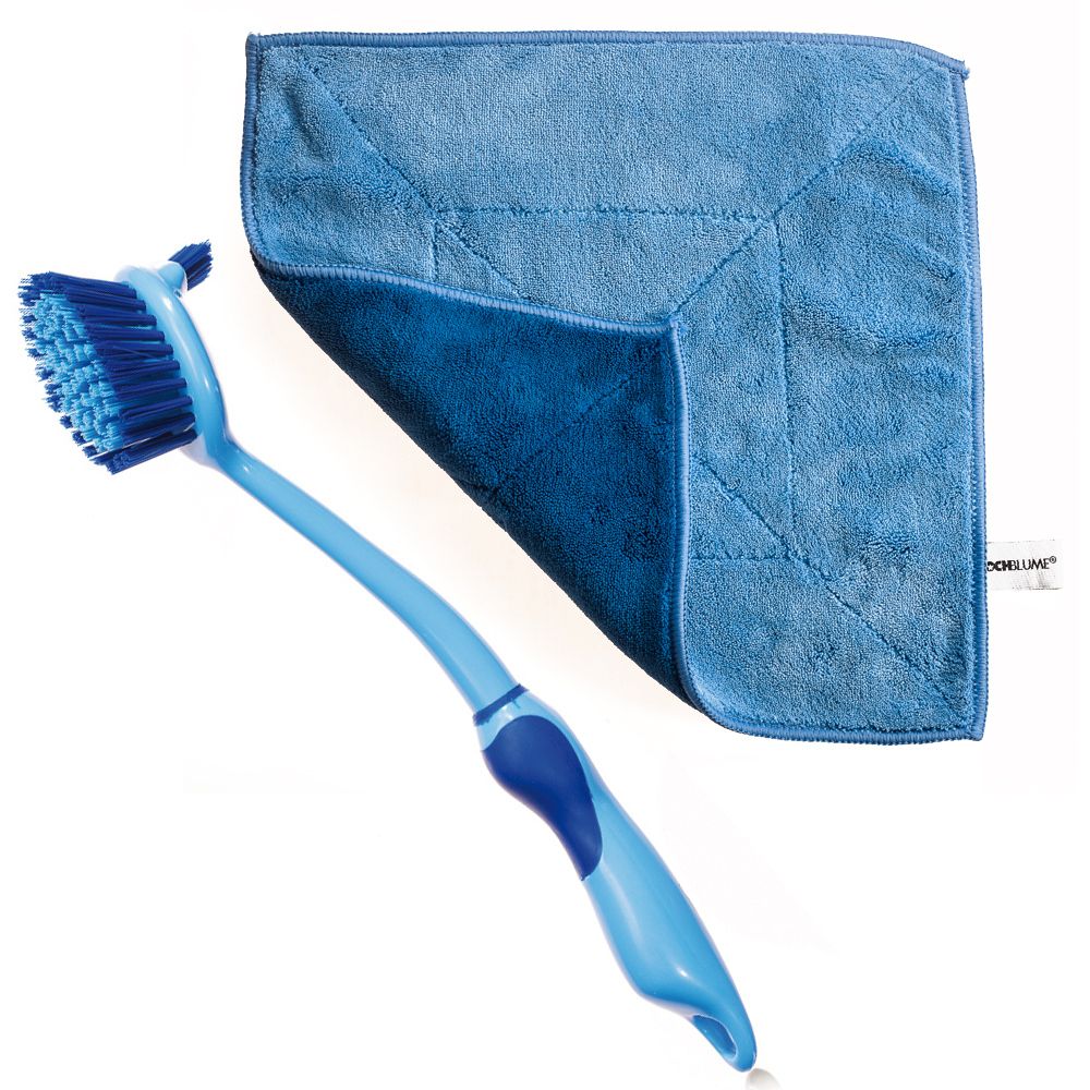 Kochblume - Microfiber cloth + Dish brush 31 cm