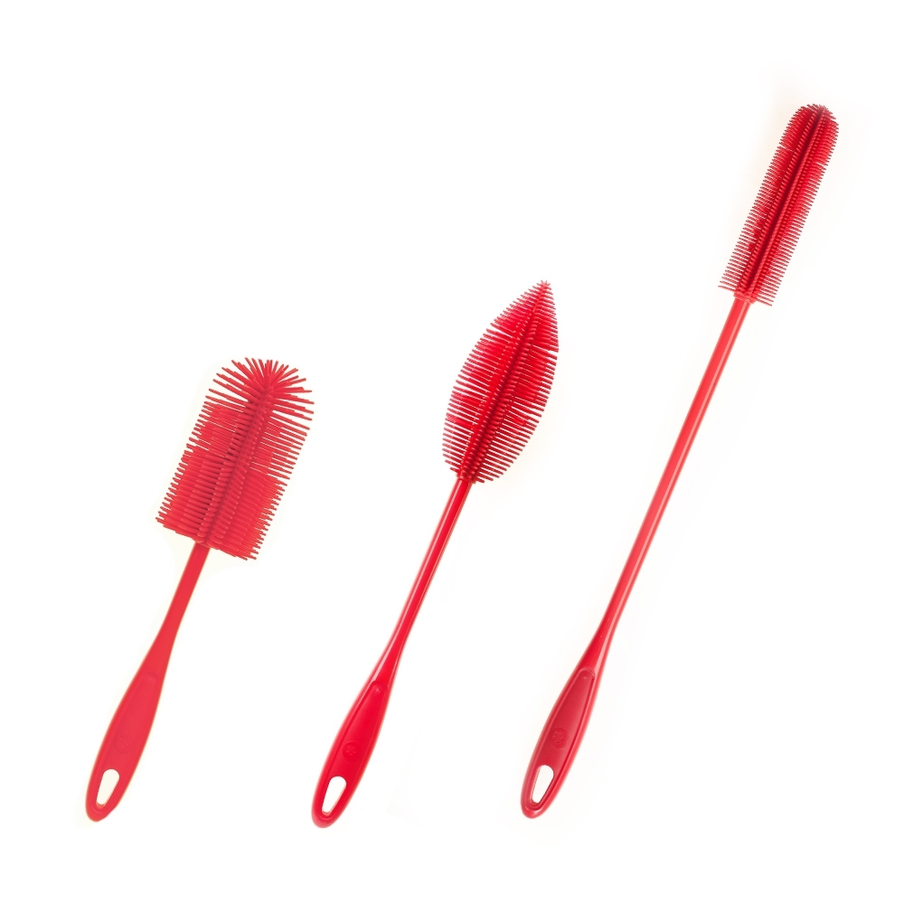 Kochblume - Set: Flaschbürste + Flaschenbürste Slim + Spülburste Rund