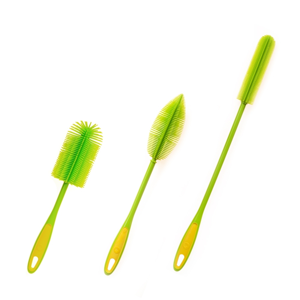 Kochblume - Set: Flaschbürste + Flaschenbürste Slim + Spülburste Rund