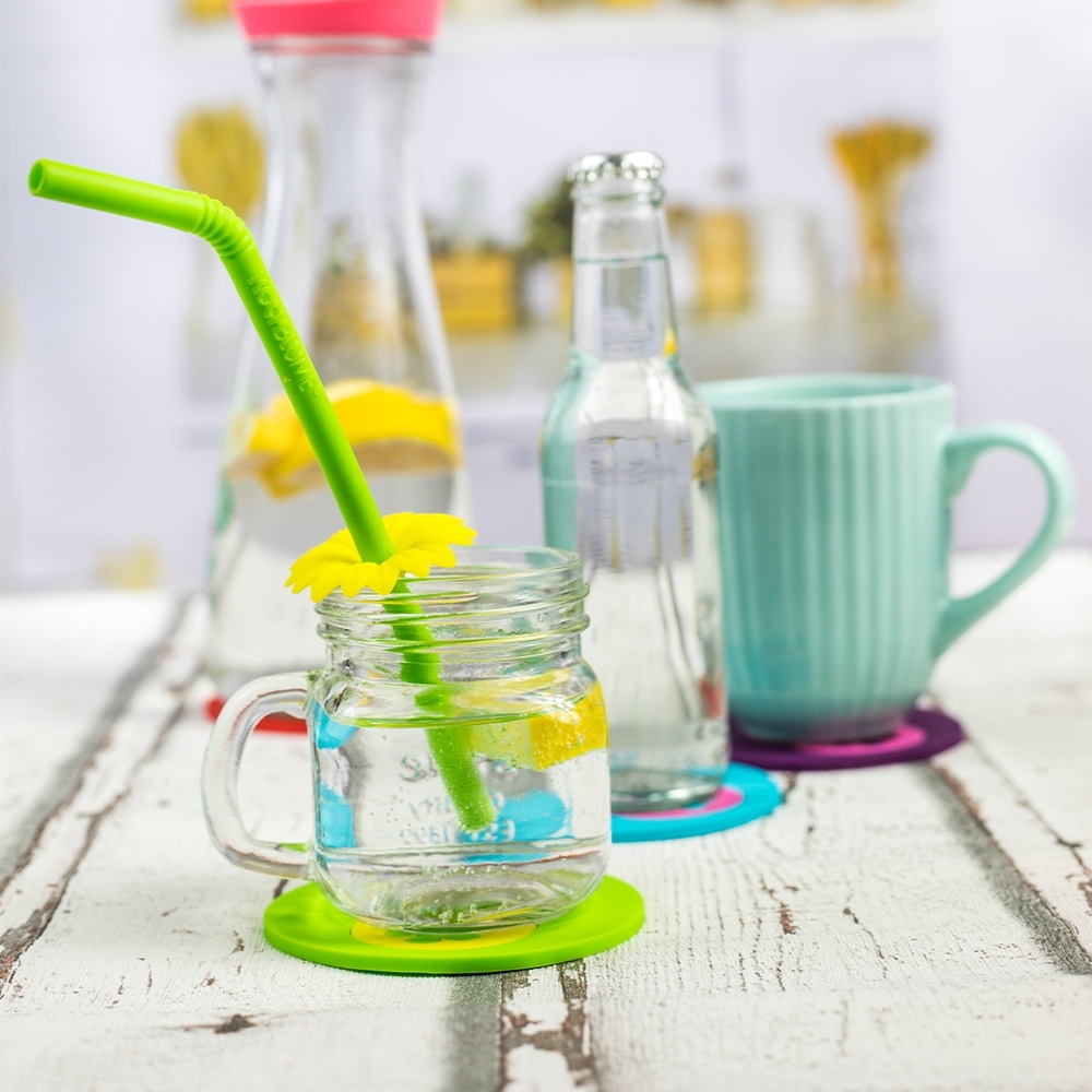 Kochblume - Multi Coaster 3 pcs. lime/yellow