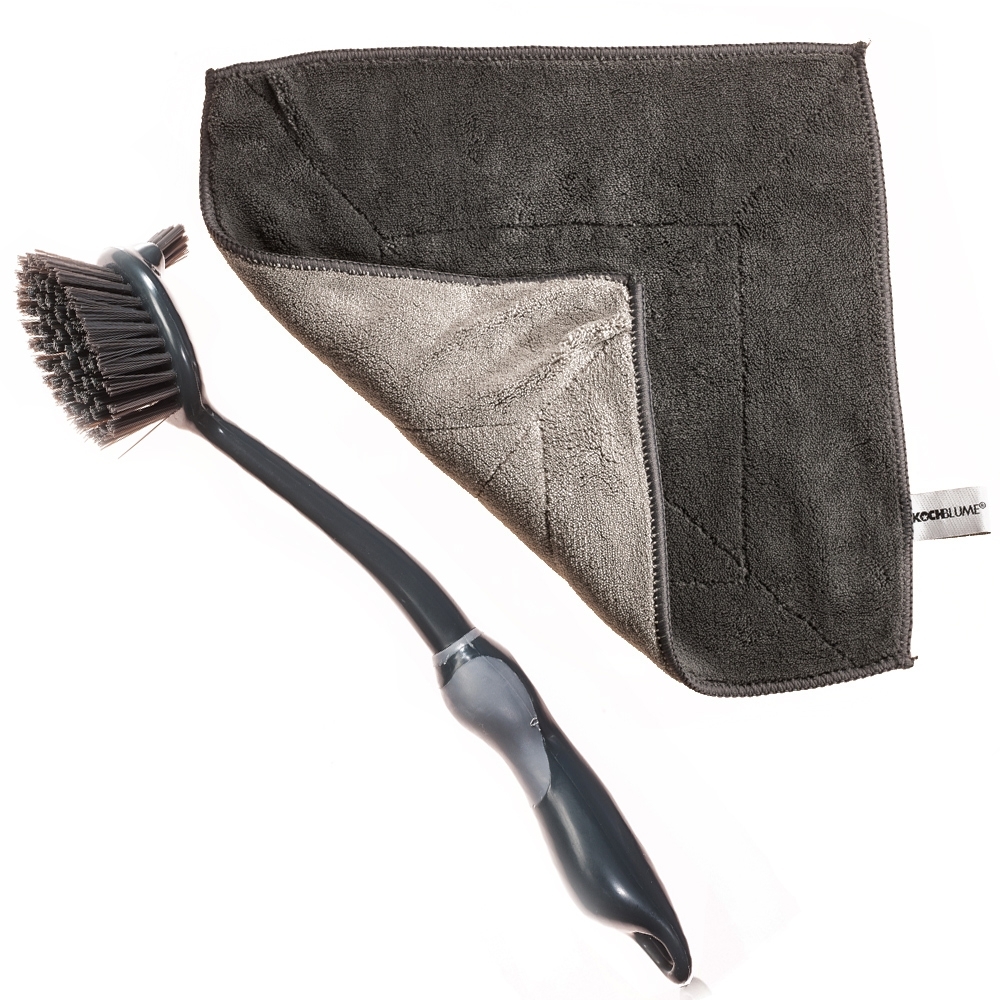 Kochblume - Microfiber cloth + Dish brush 31 cm Kochblume - Microfiber cloth + Dish brush 31 cm