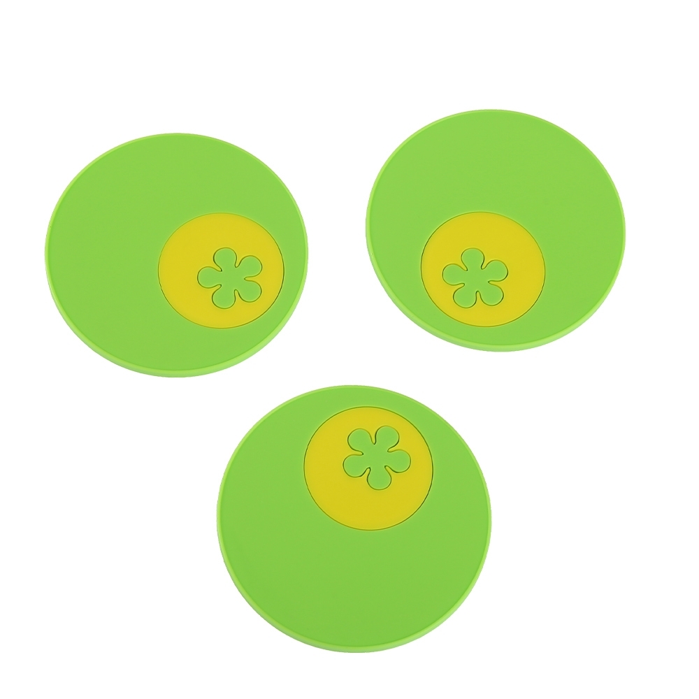 Kochblume - Multi Coaster 3 pcs. lime/yellow