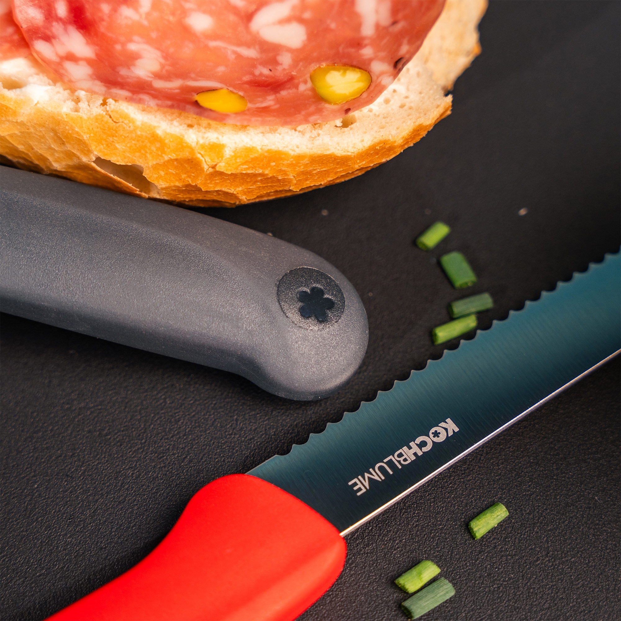 Kochblume - Frühstücksmesser 4-tlg., colormix