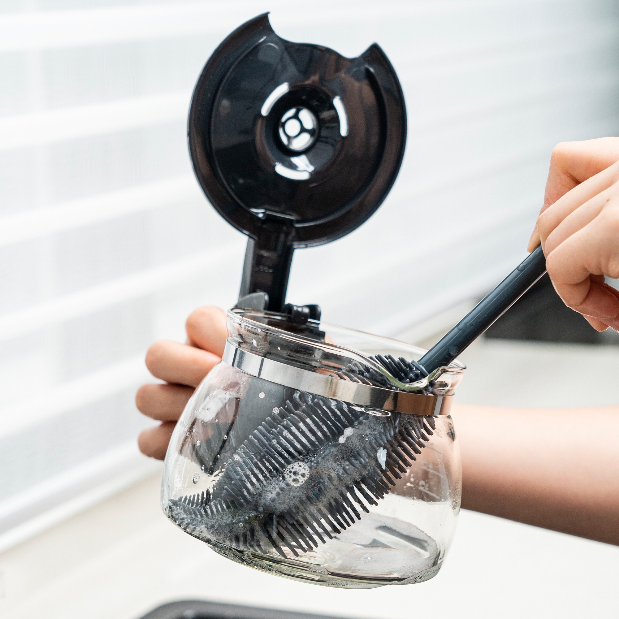 Kochblume - Flaschenbürste rot Kochblume - Flaschenbürste rot