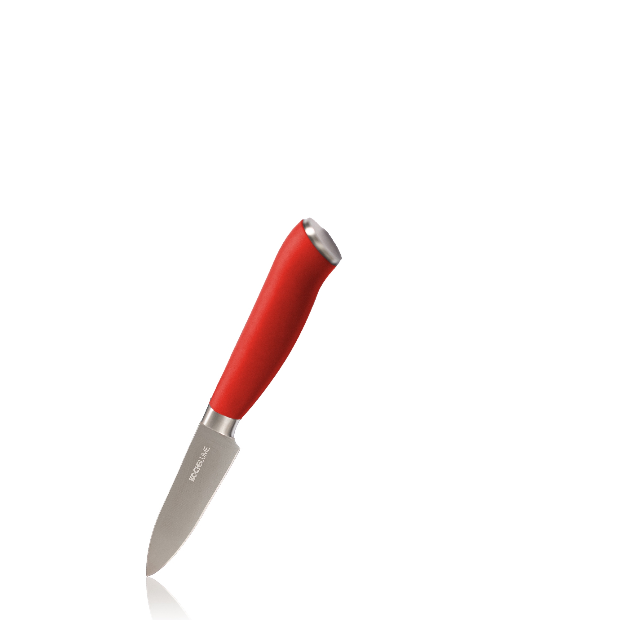 Kochblume - Vegetable knife S, smooth blade, red