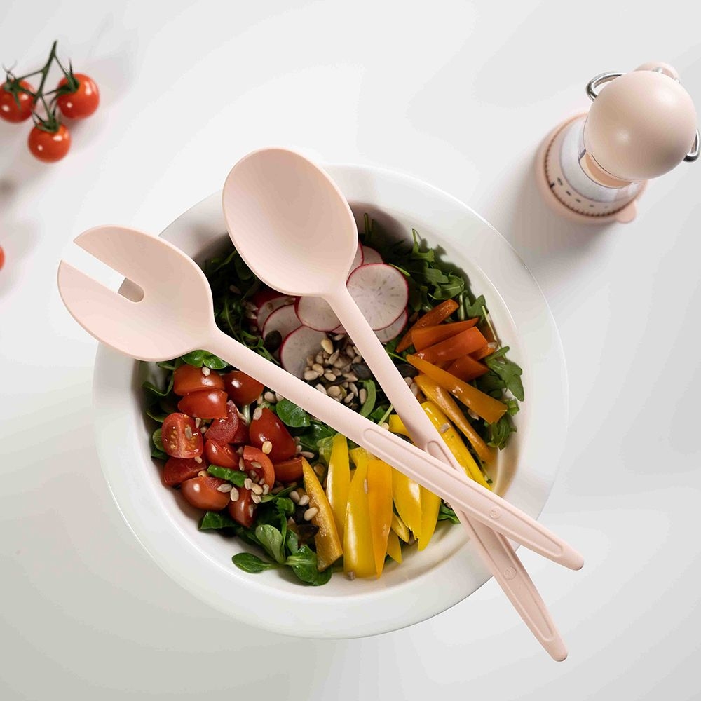 Kochblume - Salatbesteck - 31 cm, anthrazit