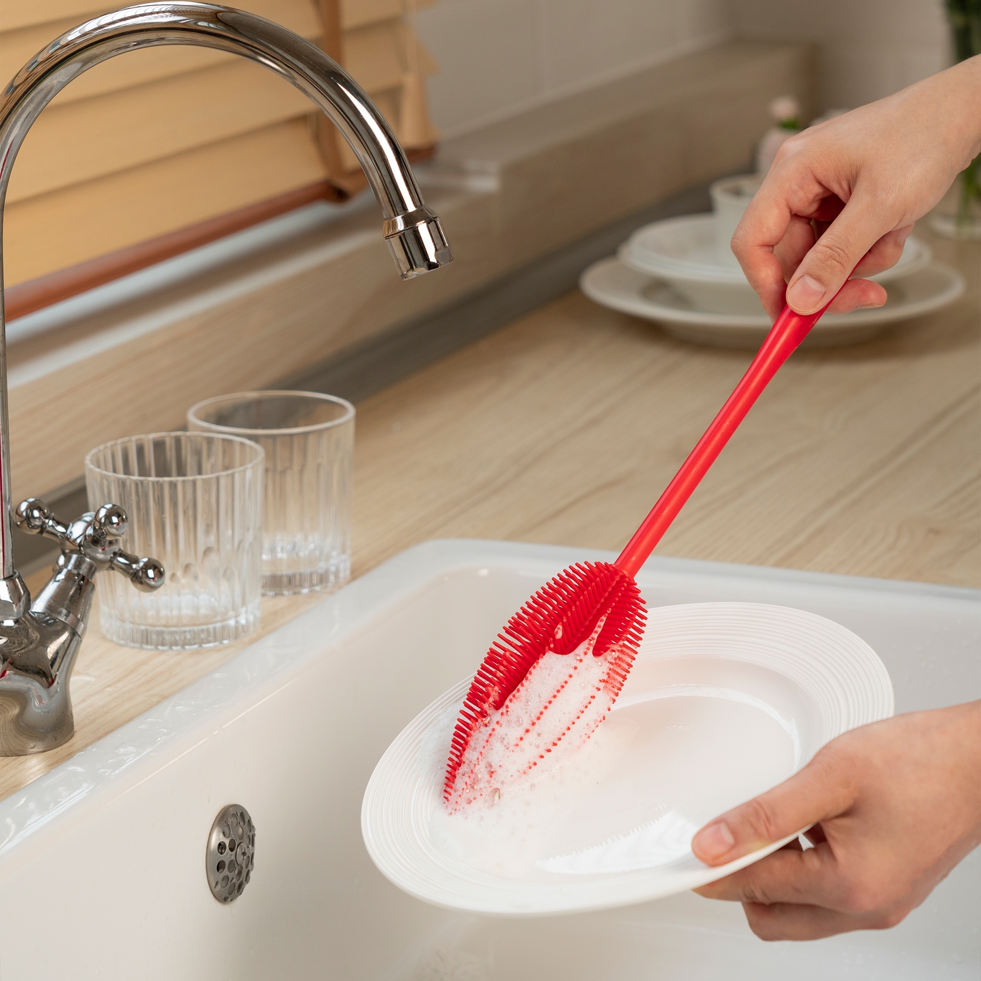 Kochblume - Flaschenbürste türkis Kochblume - Flaschenbürste türkis