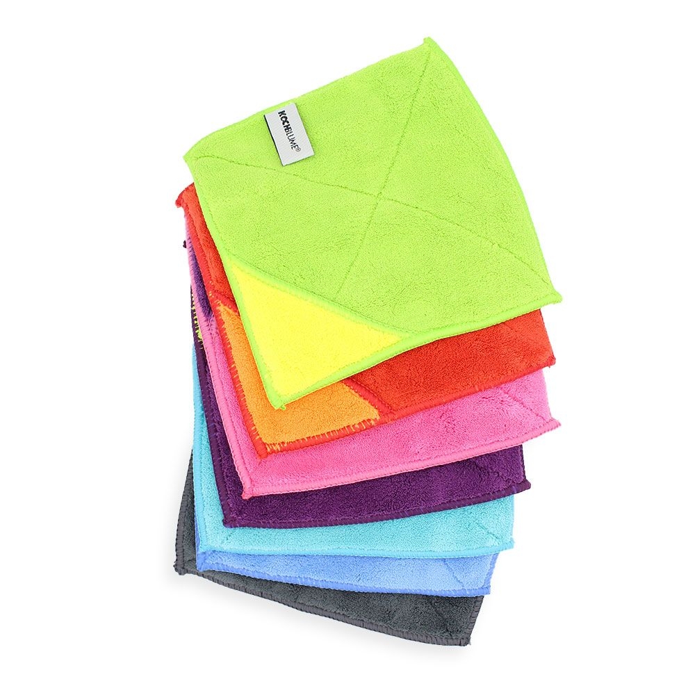 Kochblume - Microfiber cloth 18 x 18 cm, lime/yellow